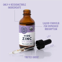 Vimergy Kids Vitamins Kids Organic Liquid Zinc