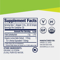 Vimergy Vitamins & Supplements Organic Liquid Lemon Balm