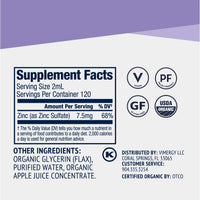 Vimergy Vitamins & Supplements Organic Liquid Zinc