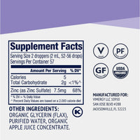 Vimergy Vitamins & Supplements Organic Liquid Zinc