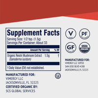 Vimergy Vitamins & Supplements Organic Reishi Powder