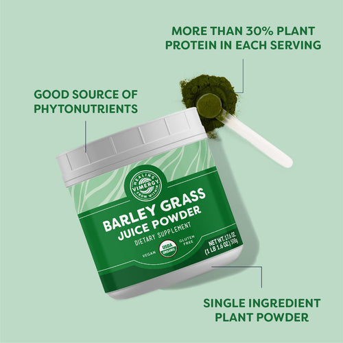 Organic Barley Grass Juice Powder Vimergy Supplements Vitamins 