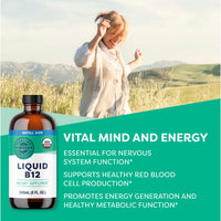 Organic Liquid B12 Vimergy Supplements Vitamins 