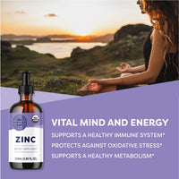 Organic Liquid Zinc Vimergy Supplements Vitamins 