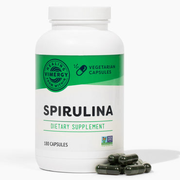 USA Grown Spirulina Caps Vimergy Supplements Vitamins