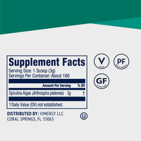 USA Grown Spirulina Vimergy Supplements Vitamins 