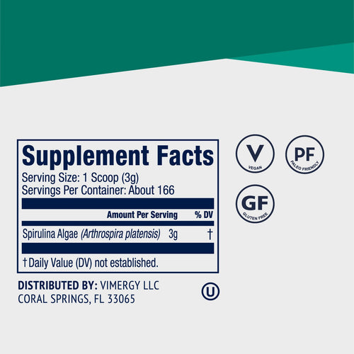 USA Grown Spirulina Vimergy Supplements Vitamins 