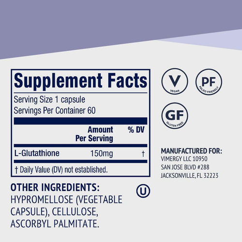 Vimergy Vitamins & Supplements Glutathione