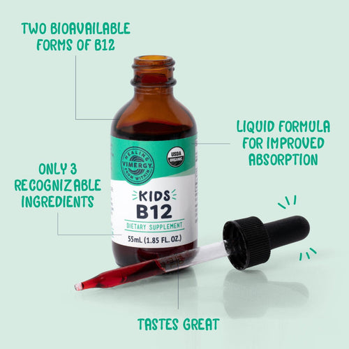 Vimergy Kids Vitamins Kids Organic Liquid B12