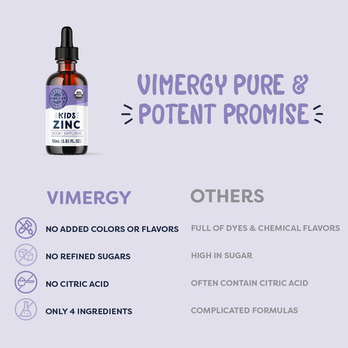 Vimergy Kids Vitamins Kids Organic Liquid Zinc