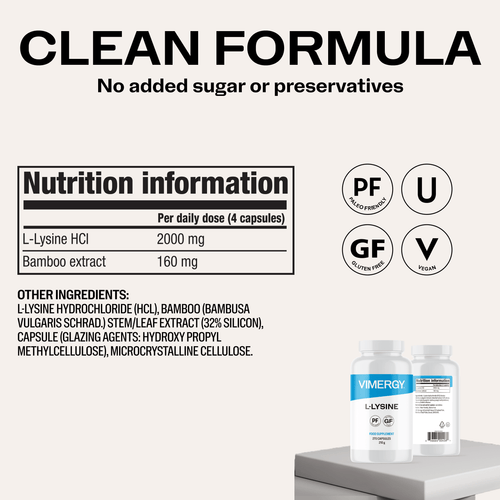 Vimergy Vitamins & Supplements L-Lysine