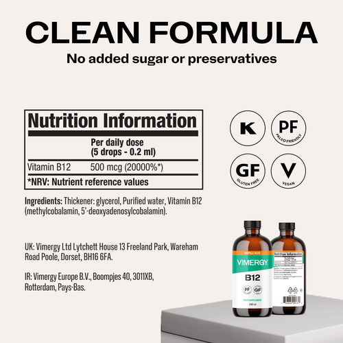 Vimergy Vitamins & Supplements Organic Liquid B12