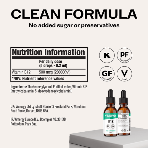 Vimergy Vitamins & Supplements Organic Liquid B12