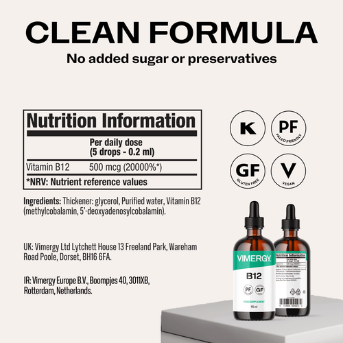 Vimergy Vitamins & Supplements Organic Liquid B12