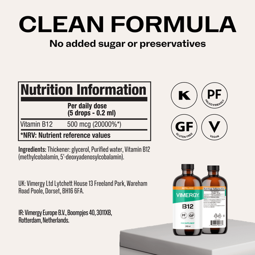 Vimergy Vitamins & Supplements Organic Liquid B12