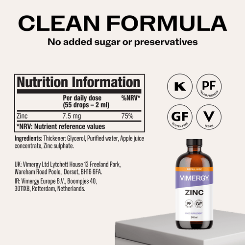 Vimergy Vitamins & Supplements Organic Liquid Zinc