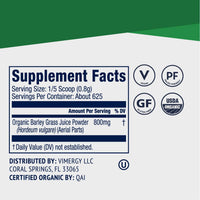Vimergy Vitamins & Supplements Organic Barley Grass Juice Powder