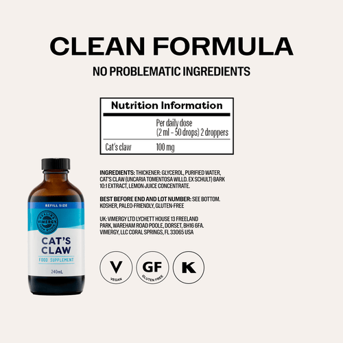Vimergy Vitamins & Supplements Organic Liquid Cat's Claw