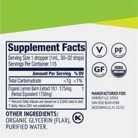 Vimergy Vitamins & Supplements Organic Liquid Lemon Balm