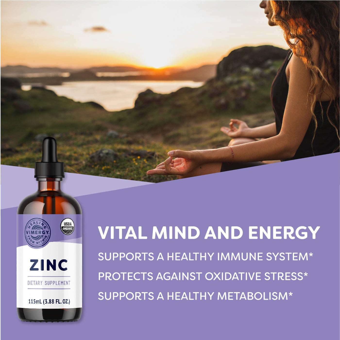 Vimergy Vitamins & Supplements Organic Liquid Zinc