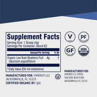 Vimergy Vitamins & Supplements Organic Wild Blueberry Powder