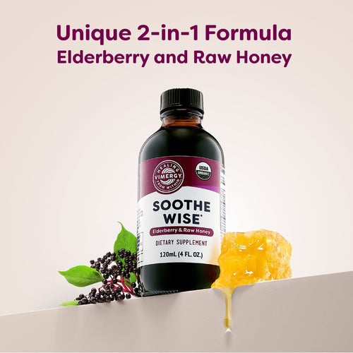 Vimergy Vitamins & Supplements Soothe Wise* Elderberry & Raw Honey Syrup