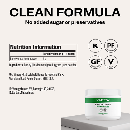 Vimergy Vitamins & Supplements Full Organic Barley Grass Juice Powder