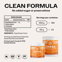 USDA Organic Chaga Powder Home & Travel Kit