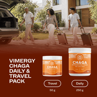 USDA Organic Chaga Powder Home & Travel Kit