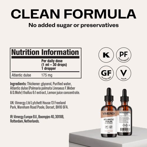 VIMERGY Vitamins & Supplements Organic Liquid Atlantic Dulse