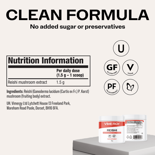 VIMERGY Vitamins & Supplements Organic Reishi Powder